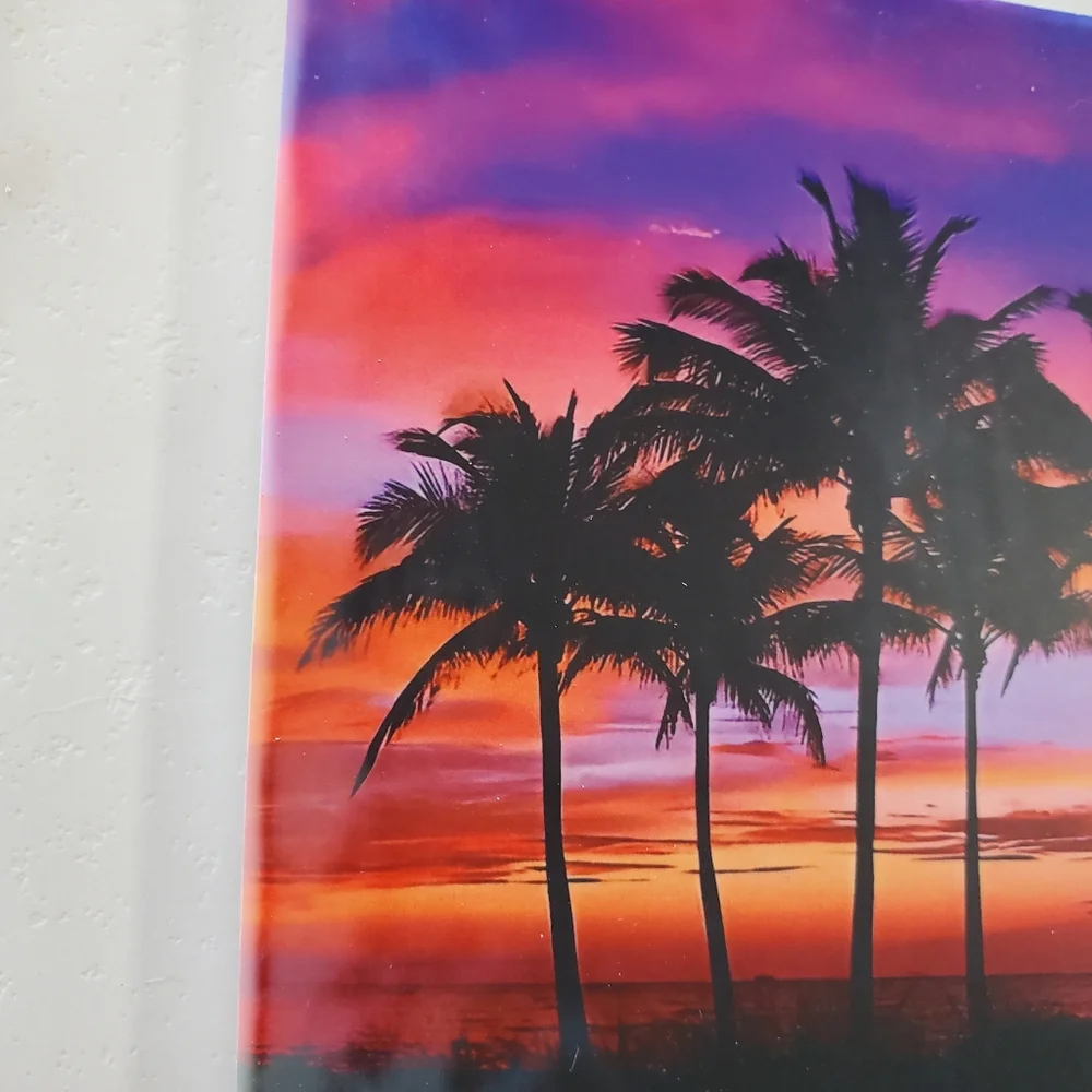 Sunset Palm Trees 2 Pack Sandstone Coasters